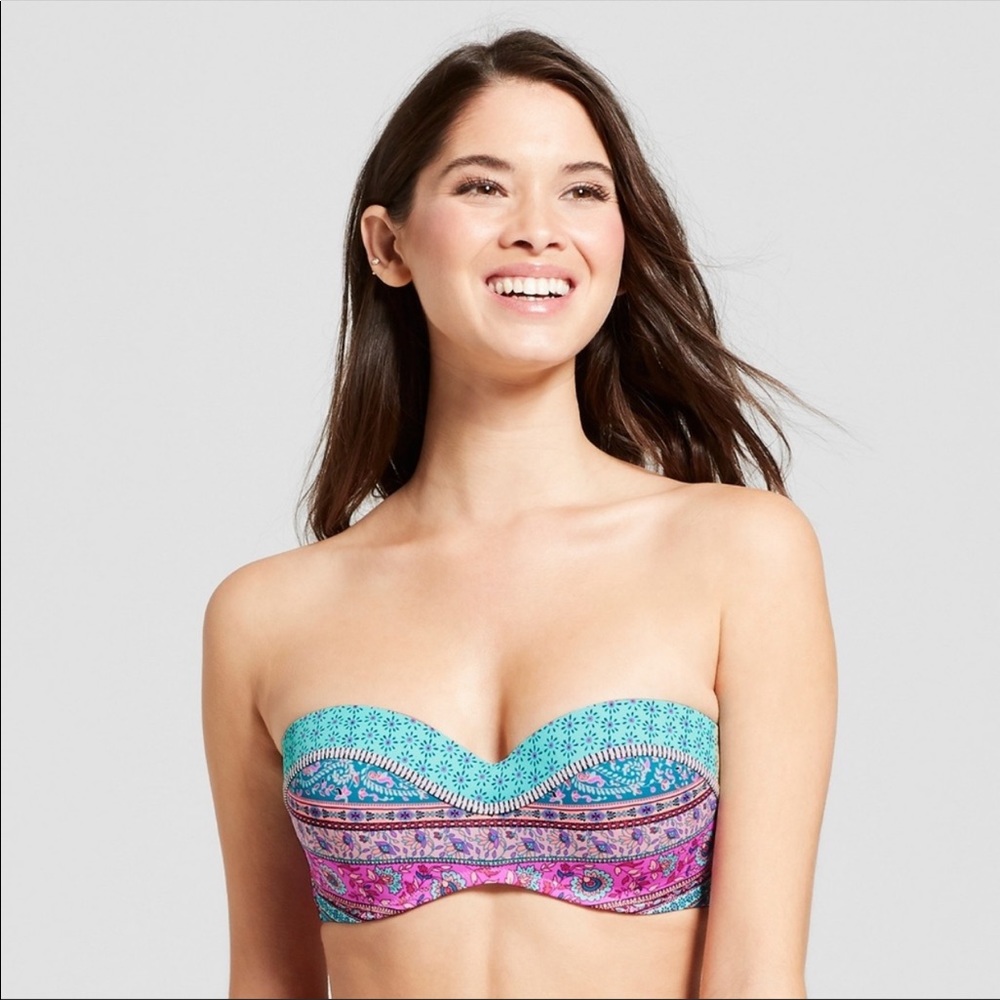 Pale Blush Paisley Bikini Top